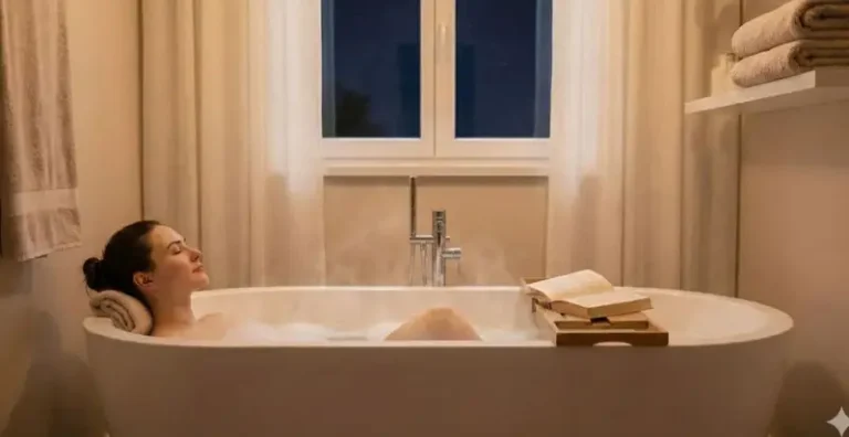 रात में गुनगुने पानी से नहाने के 6 फायदे: स्ट्रेस कम करें और मासपेशियों के दर्द से पाएं राहत